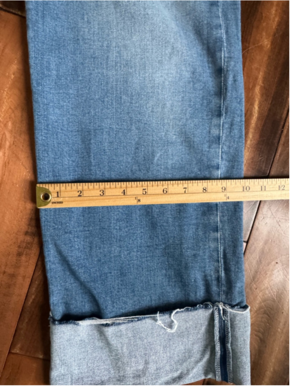 ag jeans wide leg high rise light wash cropped denim - Picture 12 of 12